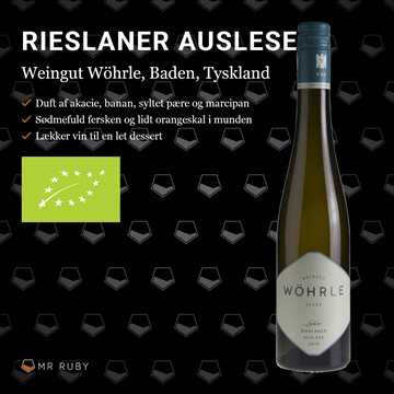 2018 Rieslaner Auslese, Weingut Wöhrle, Baden, Tyskland